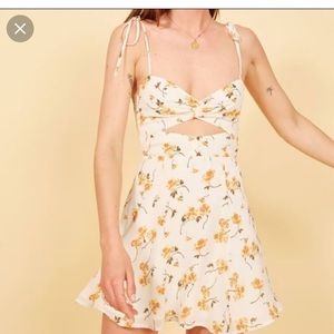 Reformation Tamara Floral Print Mini Dress